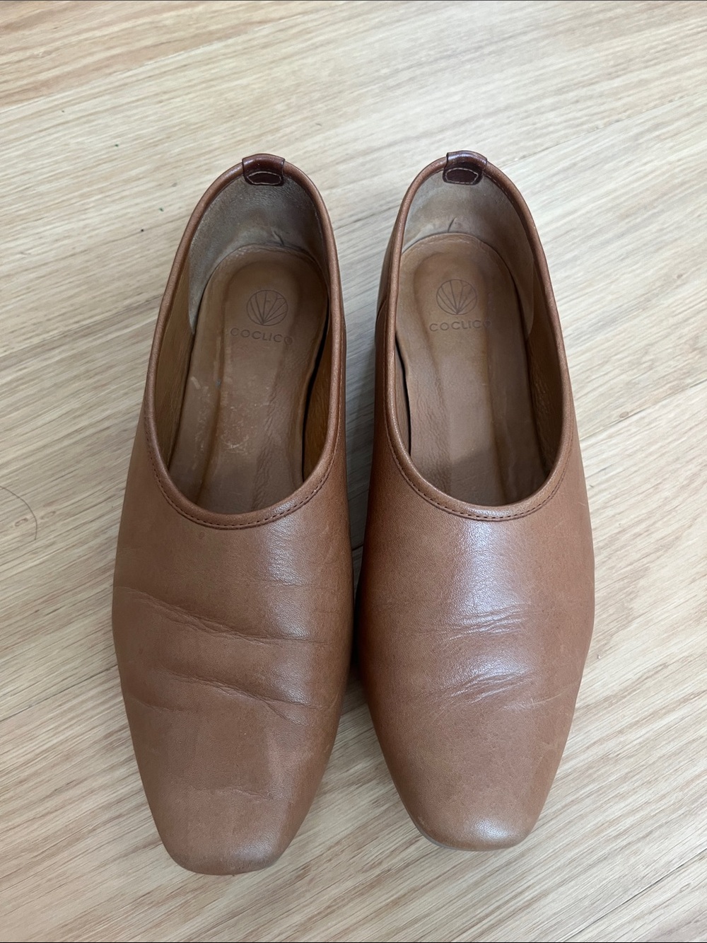COCLICO Women’s Gen Flat Tan Leather size 7
